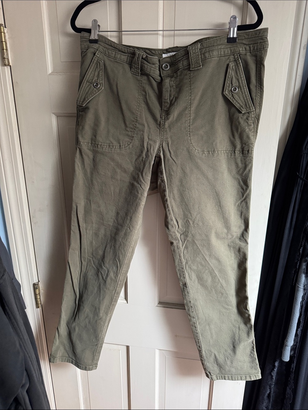 Torrid cropped Olive Green Casual Utility Pants